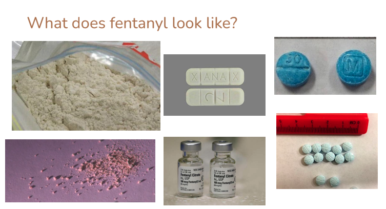 What does fentanyl look like?